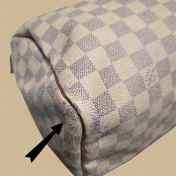 Louis Vuitton Damier Azul Speedy 30 Canvas Bag - Picture 2 of 12